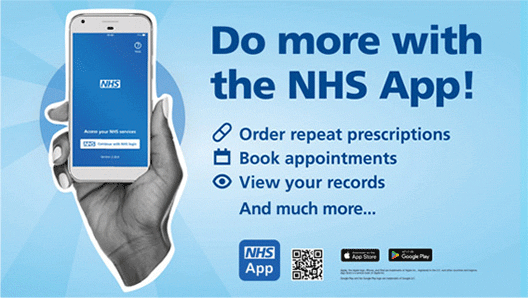 Click here to download the NHS App